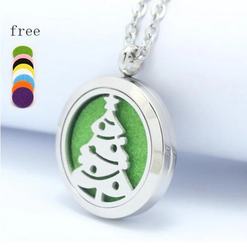316L stainless steel magnetic Tree of life lockets 30mm aromatherapy necklace essential oil diffuser locket | Украшения и