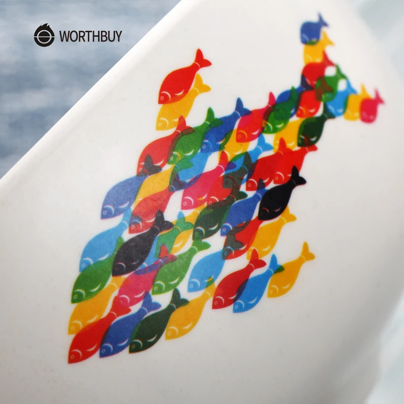 WORTHBUY китайская чаша для рамен с красочным узором кухонная Экологически чистая