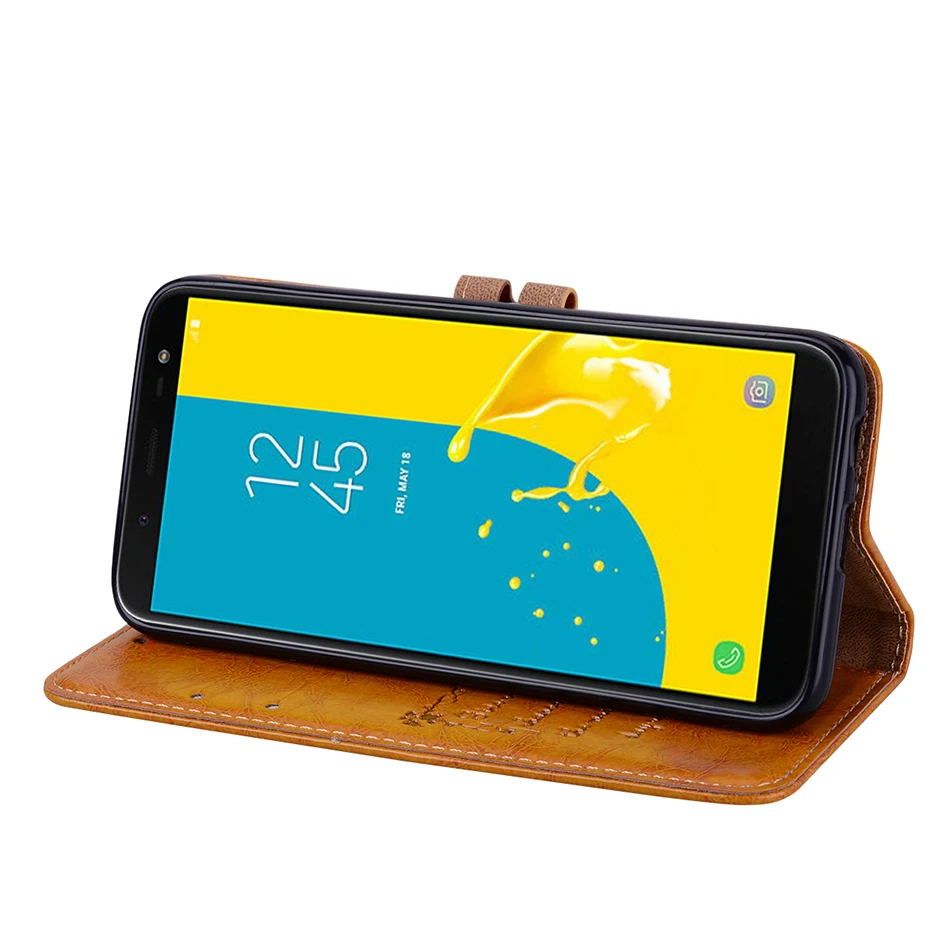 Кожаный чехол книжка в стиле ретро для Samsung Galay S9 S8 S7 S5 S4 A6 A8 Plus A7 2018 A9 Star Lite Pro A3 2016 A5