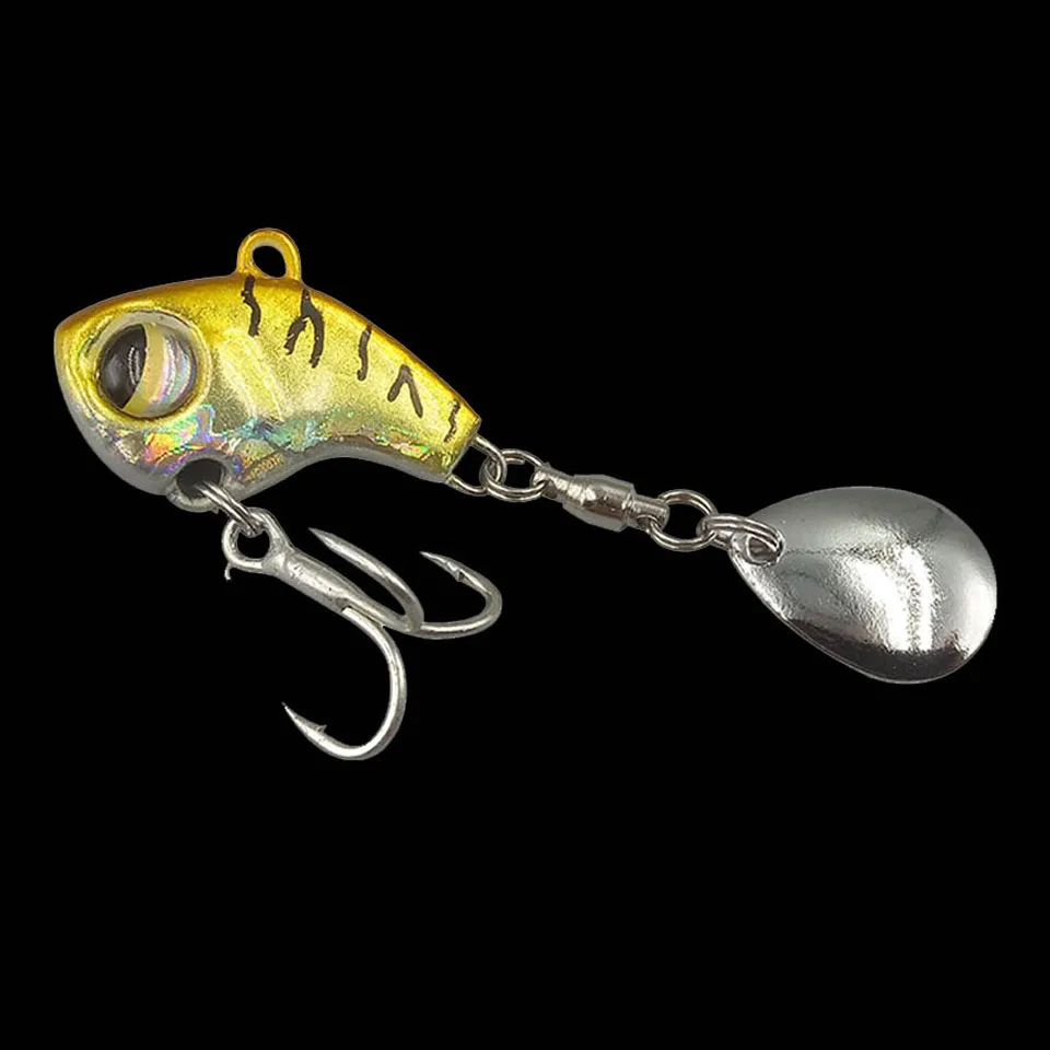 WALK FISH 1 шт. металлическая мини-Приманка VIB с ложкой для рыбалки 8 г 11 г 15 г 21 г зимние приманки для льда рыболовные снасти, воблер, Вибрационный Спиннер