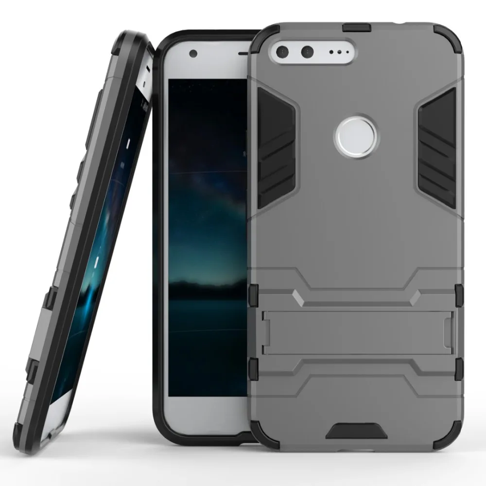 Для Google Pixel/Pixel XL Чехол ударопрочный резиновый ЖЕСТКИЙ чехол выполненный в виде