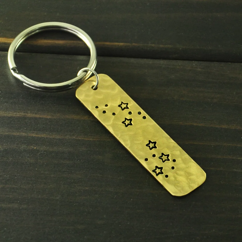 Персонализированный Созвездие рыб брелок значок с рыбами подарок на день