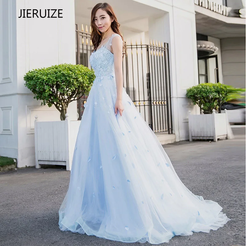 Длинные светильник пускные платья JIERUIZE с блестками 2017 Официальные Вечерние со