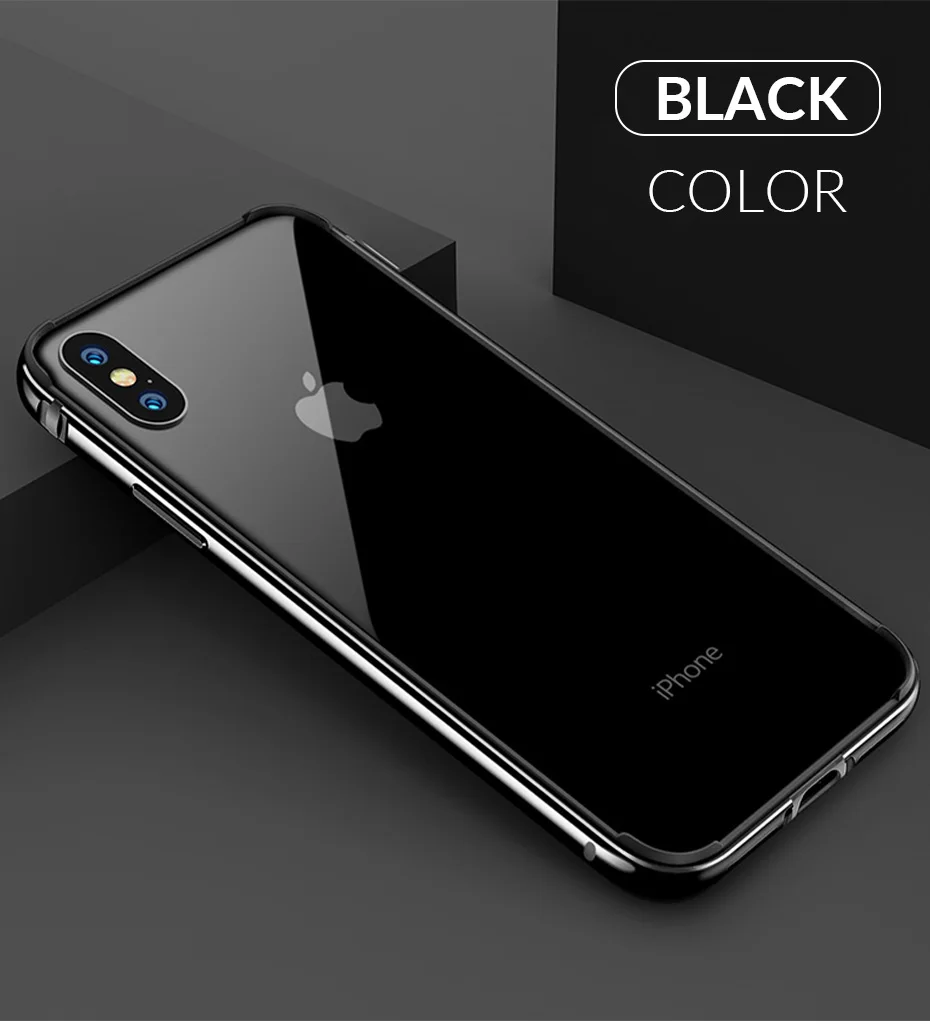 Роскошный металлический бампер для iPhone X XR XS 11 Pro Max чехол алюминиевый бампер ультра тонкий чехол для телефона s для iPhone X S 11 7 8 чехол
