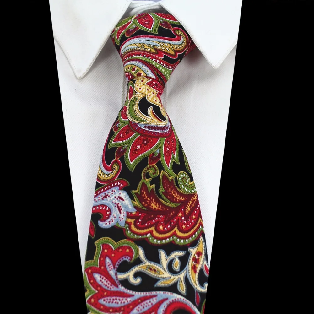 Ricnais новый модный мужской галстук 8 см женский повседневный Галстук Пейсли для