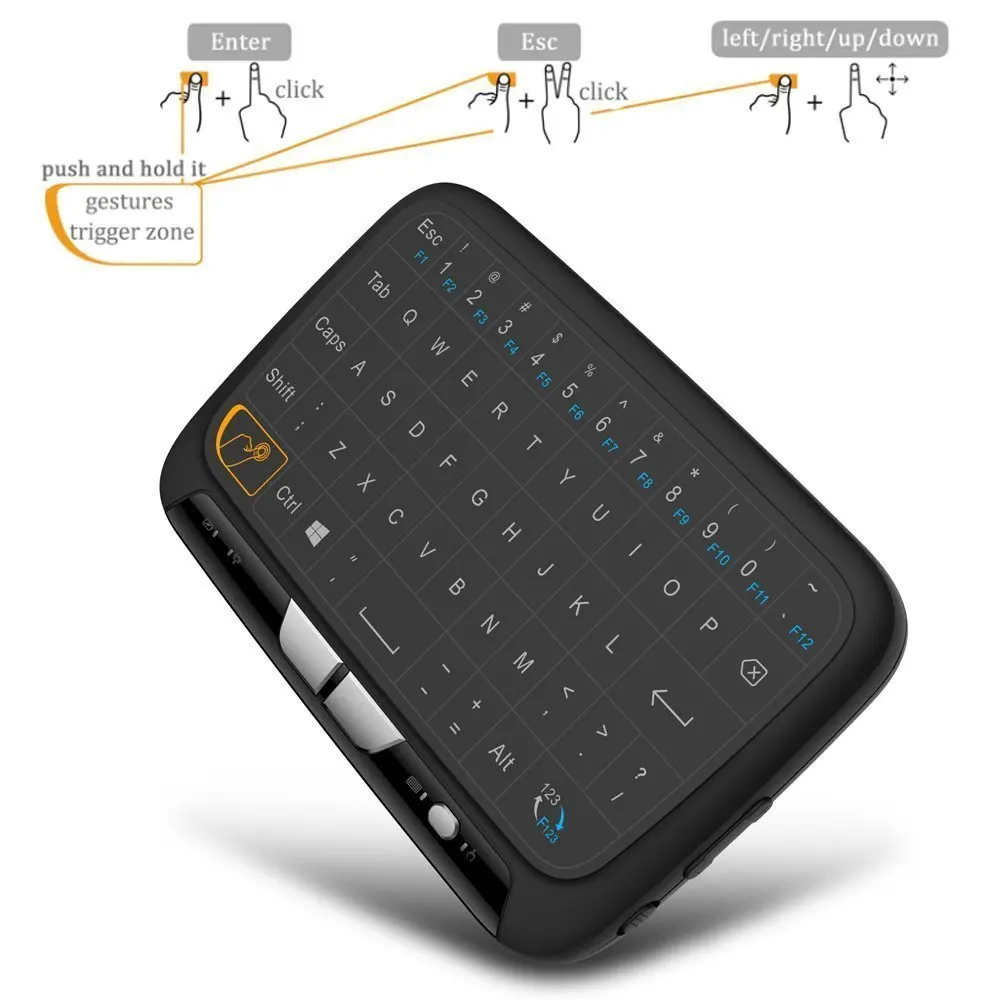 H18 Fly Air Mouse Клавиатура 2 4 ГГц беспроводная клавиатура и сенсорная панель Combo для