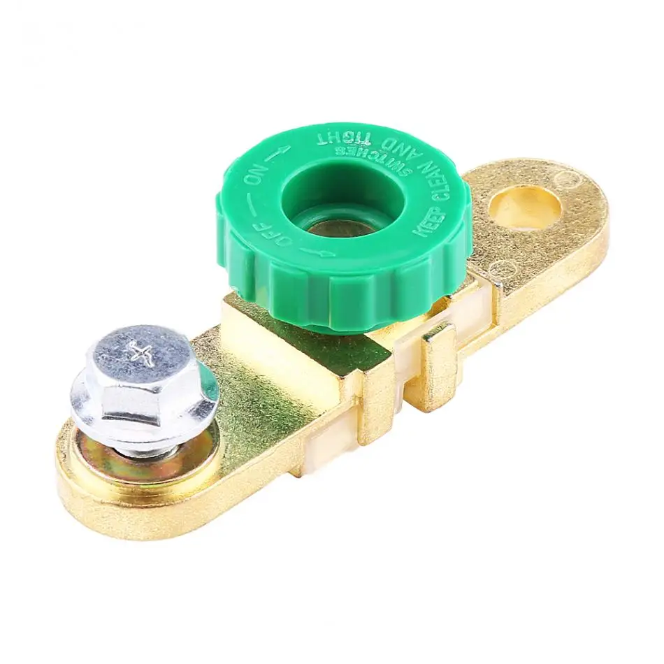 1 шт. зеленая головка Автомобильная клемма аккумулятора переключатель быстрого