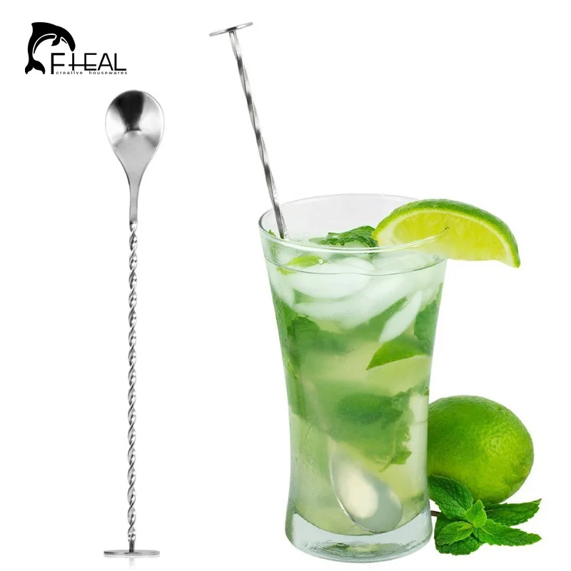 FHEAL домашний бар из нержавеющей стали смеситель для коктейлей Puddler перемешивание