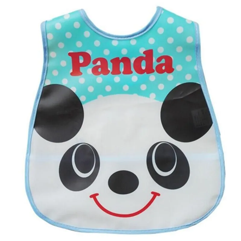3pc/lot Adjustable Baby Bibs EVA Plastic Waterproof Lunch Feeding Cartoon Cloth Children Apron Babador | Детская одежда и обувь