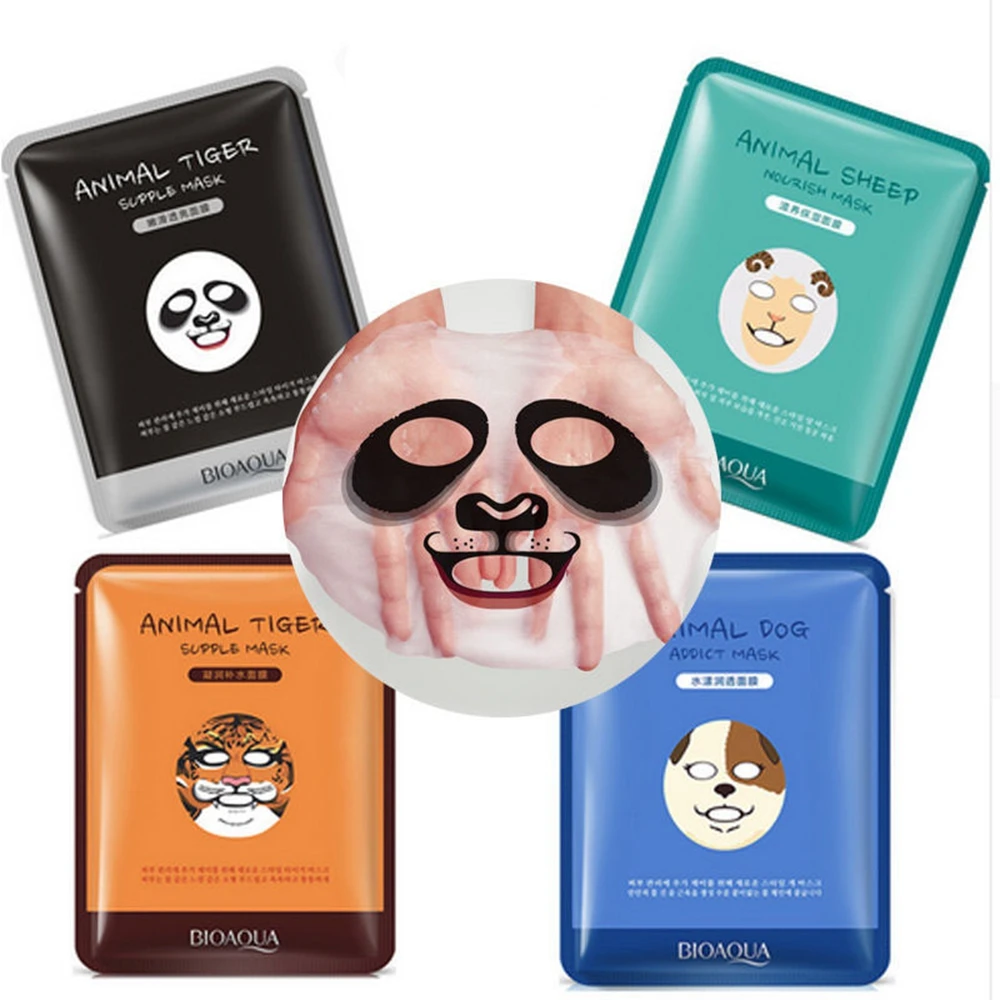 1 шт. увлажняющая маска для лица в виде овец/панды/собаки/тигра | Красота и