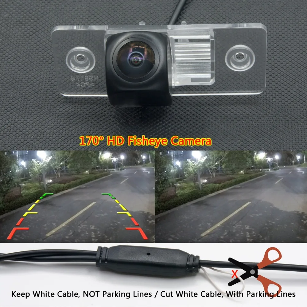 Автомобильная камера заднего вида Fisheye MCCD 175 градусов для Volkswagen VW Touareg Tiguan Passat B5 B6