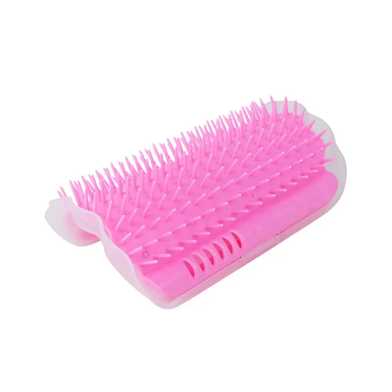 pink Расческа для ухода за шерстью для домашних животных и кошек, расческа для удаления волос для собак и кошек, расческа для выпадения волос, массажное устройство С Кошачьей Мятой - Цвет: pink