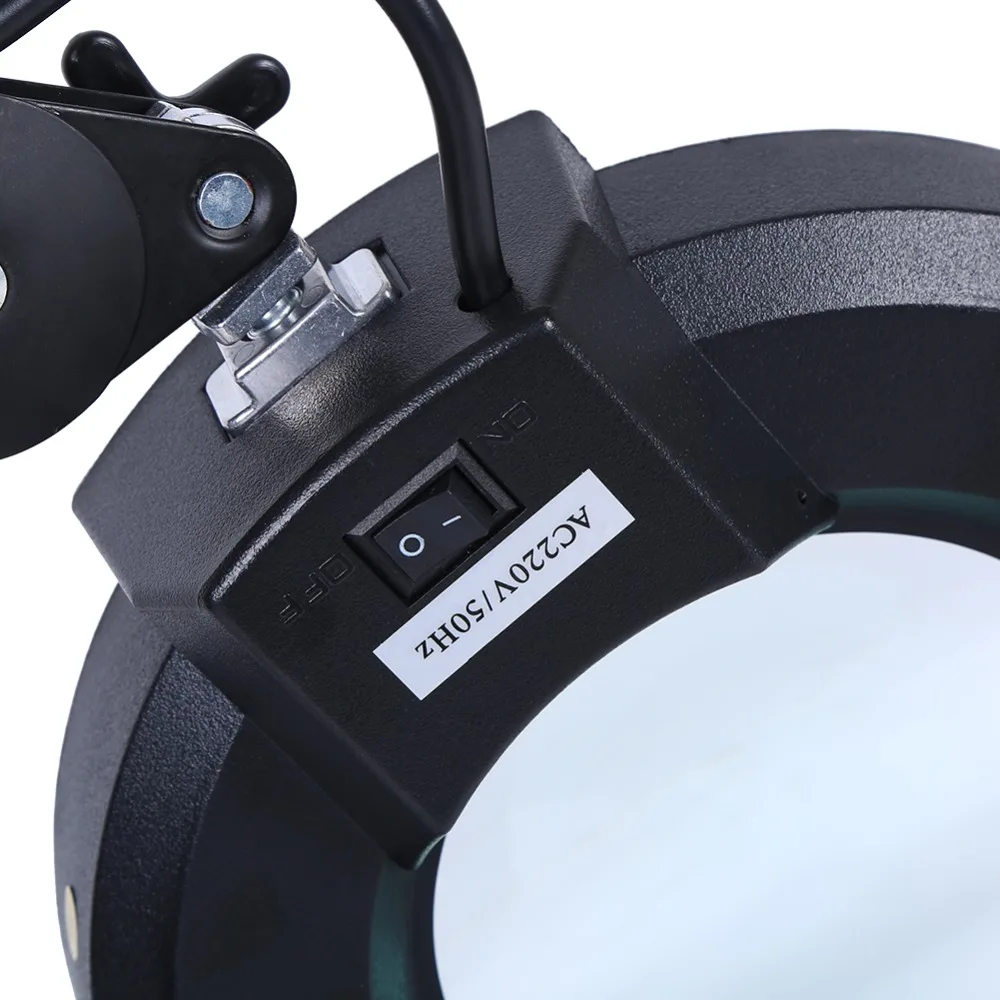 

5x Magnifying Night Light Beauty Cosmetic Tattoo Manicure Desk Magnifier Lighting Lamp With Clamp 22W 6000-6500K Reading Lamp