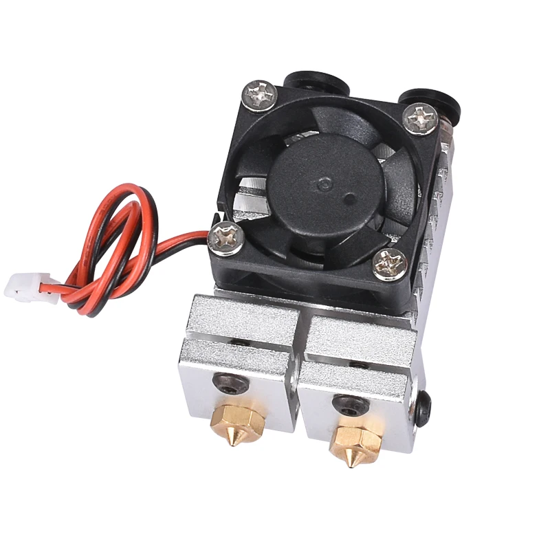 Двойной Экструдер 3D Chimera Hotend Kit 2 в выхода с двойной головкой вентилятором