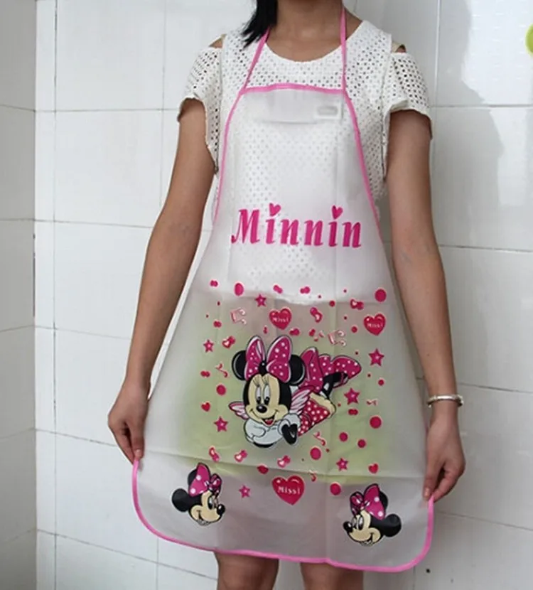 Милые кухонные женские фартуки 2 шт./лот мультяшный фартук avental hello kitty Дизайн kithcen смешной фартук PE чистящие фартуки для приготовления пищи