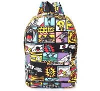 new graffiti canvas backpack students school bag teenage girls boys backpacks bookbags cartoon printing rucksack street escolar