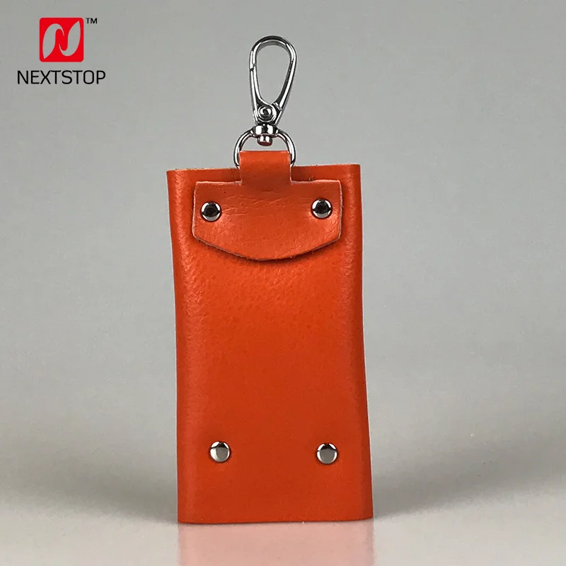 NEXTSTOP Brands Genuine Leather Women's Key Holder Fashion Soft Organizer Keychain Man Purse Clutch Wallets For 6 Keys Case | Багаж и