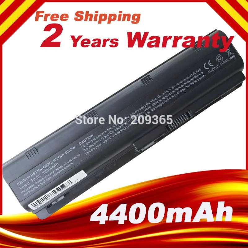 Новый аккумулятор для ноутбука HP Pavilion G4 G6 G7 G32 G42 G56 G62 G72 CQ32 CQ42 CQ43 CQ62 CQ56 CQ72 DM4 MU06 593553-001