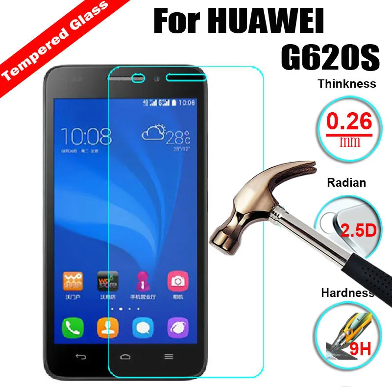 XSKEMP против царапин Закаленное стекло для huawei Ascend G620S 2.5D 9H 0 3 мм анти разбивающая