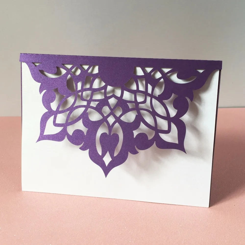 

25pcs/lot Fashionable Laser Cut Royal Blue Paper Hollow Creative Design Party Wedding Invitation Card Event & Party Accessories