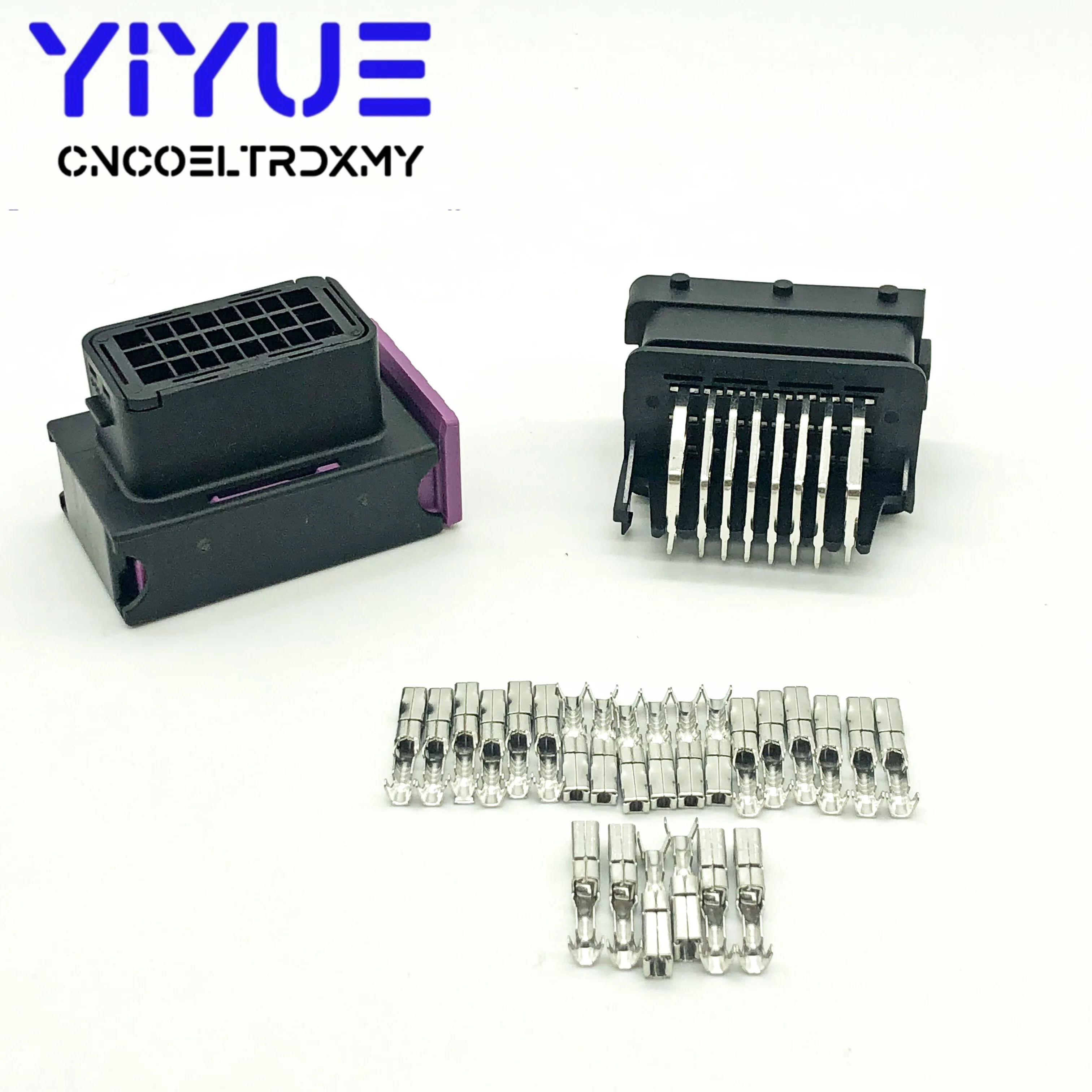 5/10 комплектов FCI ECU коннектор 24 Pin Way черный мужской и женский автомобильный корпус