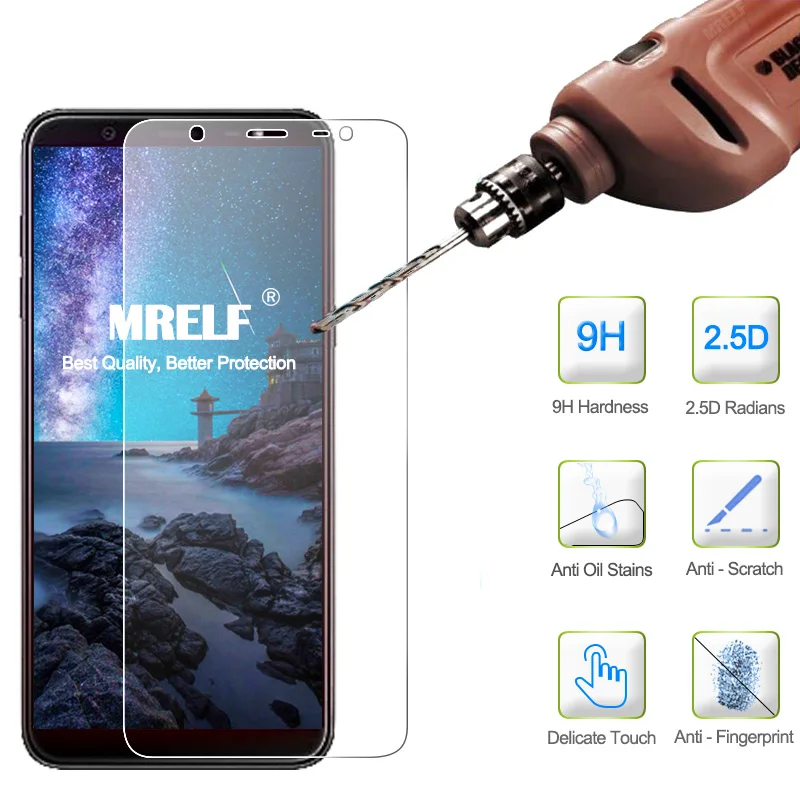 2.5D 9H закаленное стекло Samsung J6 2018 защитная пленка на телефон для | Мобильные