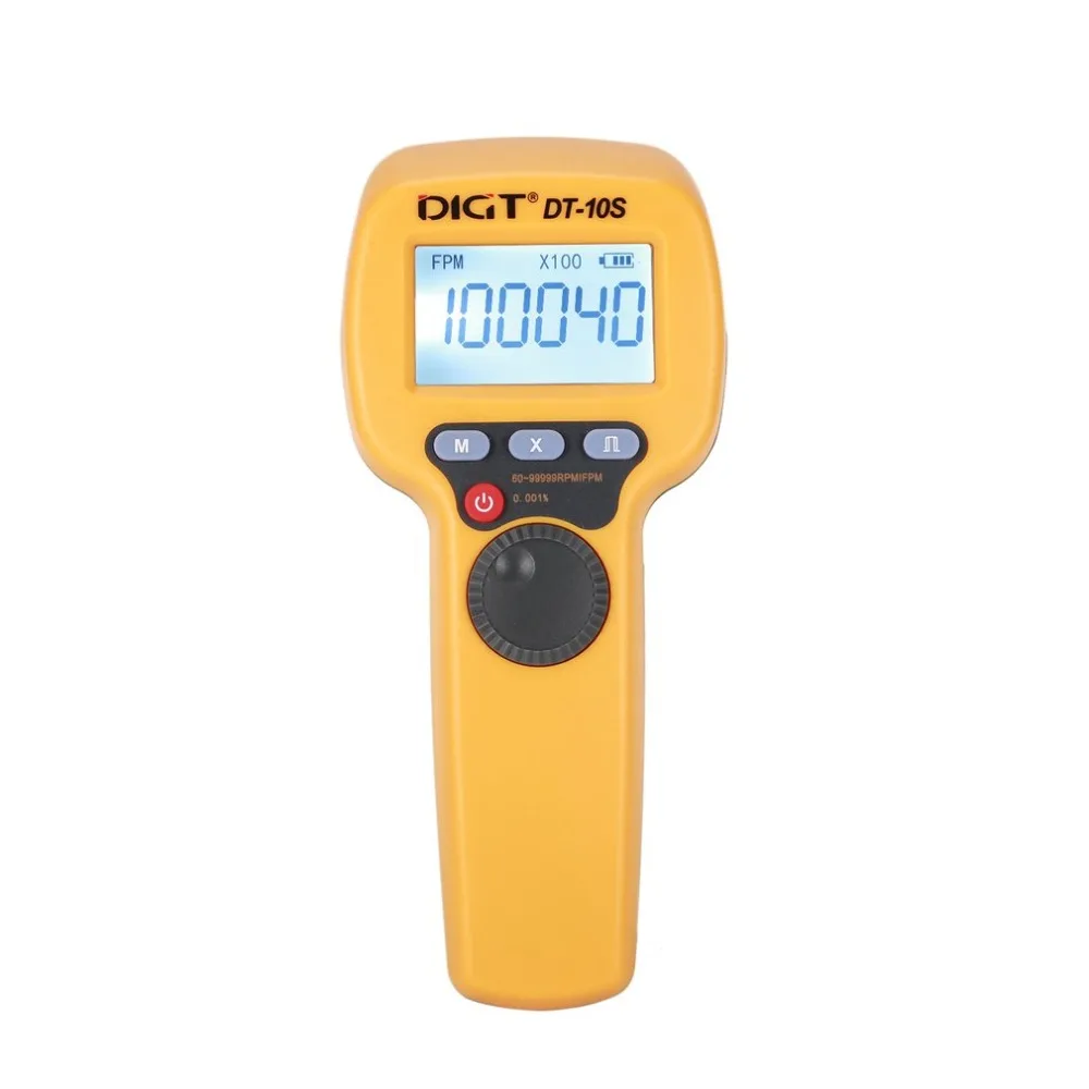 DIGT DT-10S 7,4 V 2200mAh 60-99999 стробов/мин 1500LUX ручной светодиодный стробоскоп измерение скорости вращения вспышка велометр