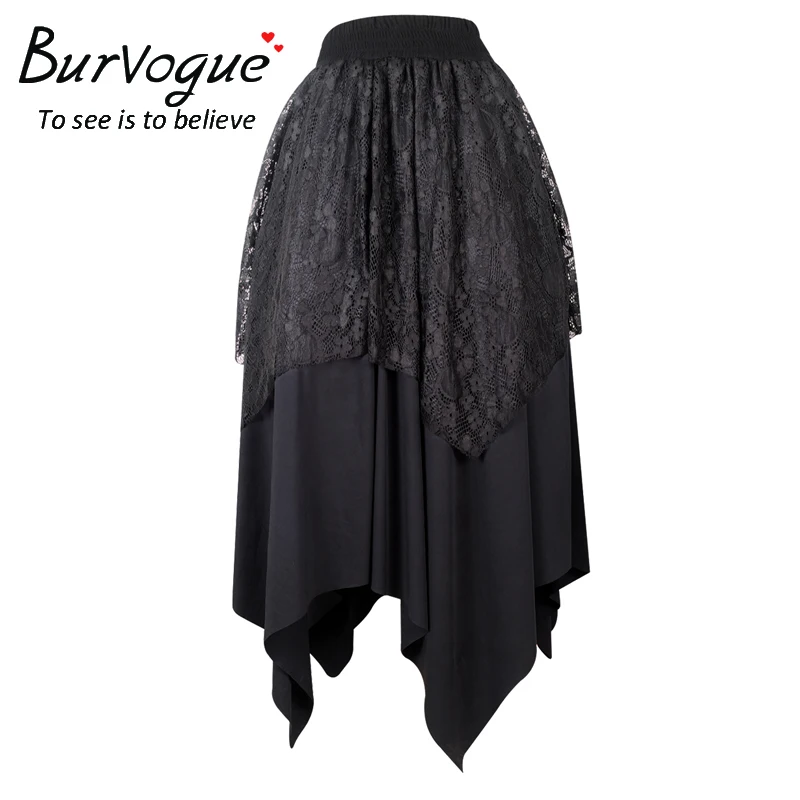 Юбка женская кружевная Плиссированная в готическом стиле | Женская одежда