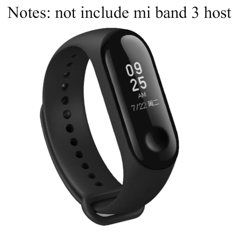 Оригинальный Xiaomi Mi Band 3 ремешок на запястье силиконовый цветной браслет для