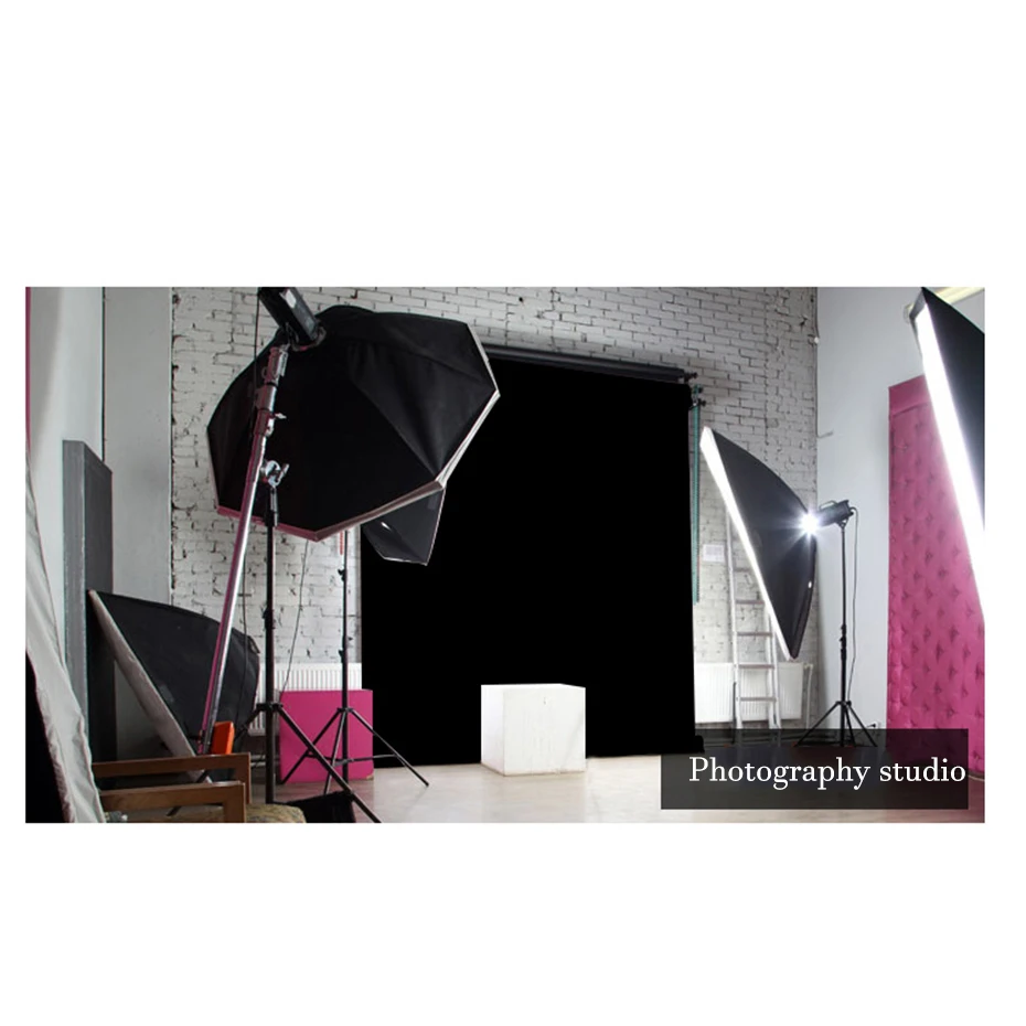 Фон для фотосъемки фланелевая черная бархатная флокированная ткань рекламы