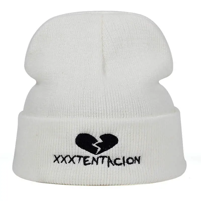 Бренд XXXTentacion узор шапка женская вязанная зимняя шапка Модные Skullies Beanies Мужская шерстяная зимняя шапка плотные колпачки