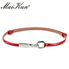 Maikun ремень женский ремень узкие ремни для женщин из натуральной кожи высококачественный тощий пояс с металлической пряжкой для свадебного платья и красочной юбки