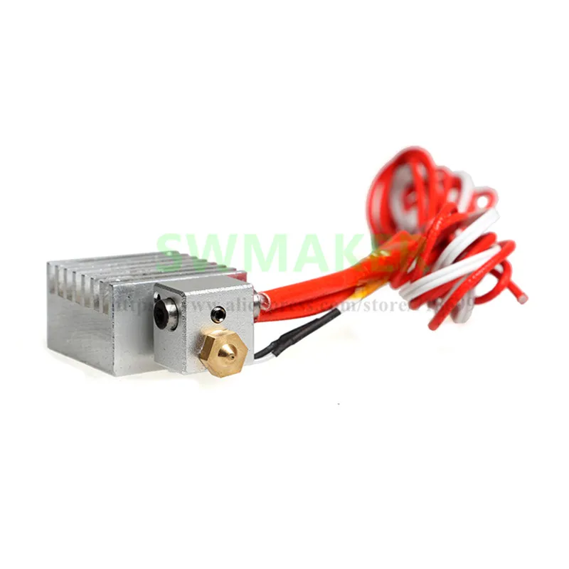 

SWMAKER Hotend kit All-metal extruder head set V5 V6 upgrade Extrusion Hotend 0.4mm Nozzle for 1.75 Filament