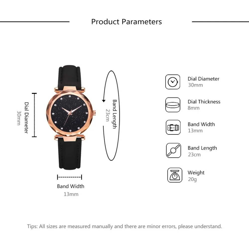 Топ часы женские модные часы ремешок для часов PU браслет Femme Montre звездное небо платье стразы женские Zegarek Damski