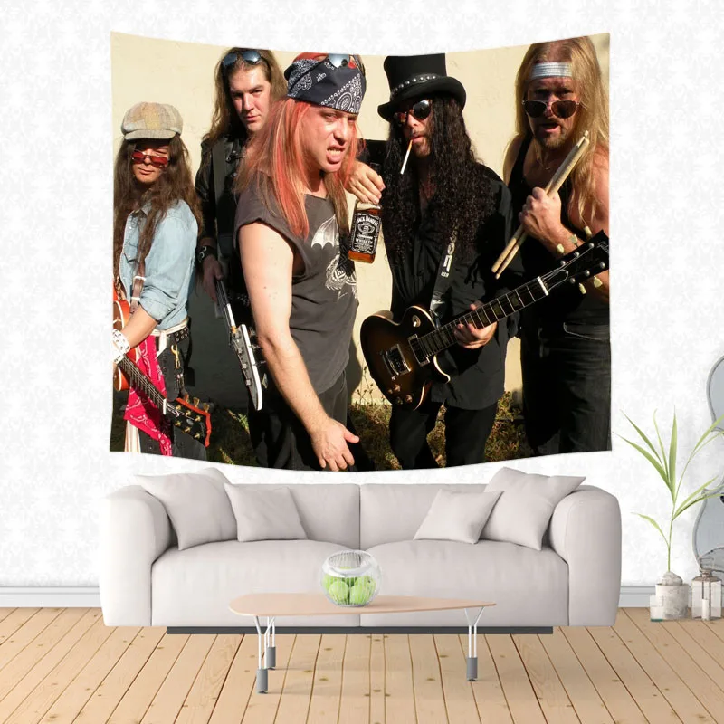Wall Hanging Tapestry Guns and Rose Pattern Sandy Beach Picnic Throw Rug Blanket Travel Sleeping Pad Camping Tent | Дом и сад