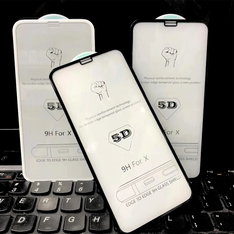 100 шт. для iPhone 11 Pro Max/6S PLUS/78 PLUS/XR/XS 5D/6D/10D полное закаленное стекло IPHONE 12 mini/12pro 3D
