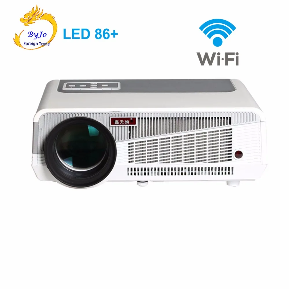 Poner Saund светодиодный 86+ wifi 5500 люмен протектор 1080p HDMI видео мульти экран светодиодный проектор Android 6,0 HD светодиодный 3D умный проектор
