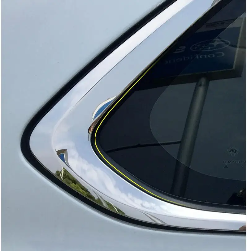 Для Mitsubishi Outlander 2013 нержавеющая Хромовая оконная колонна столбы крышка отделка МОЛДИНГ Garnish Guard