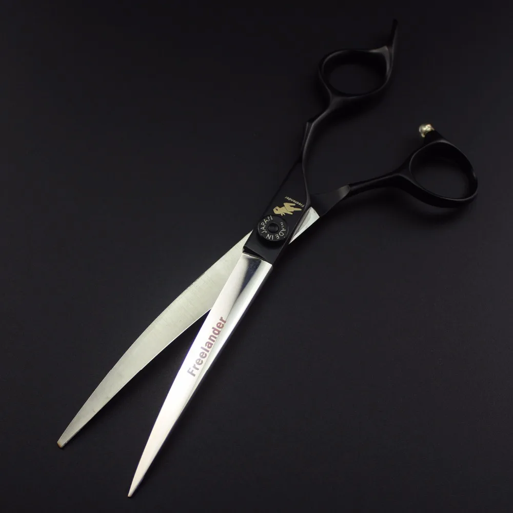 

Unique pet hairdressing scissors 7 inch black combination set hairdressing artifact cat and dog hair care scissors