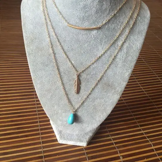 Новые продукты атмосферные Простые Модные капли воды геометрической формы синий