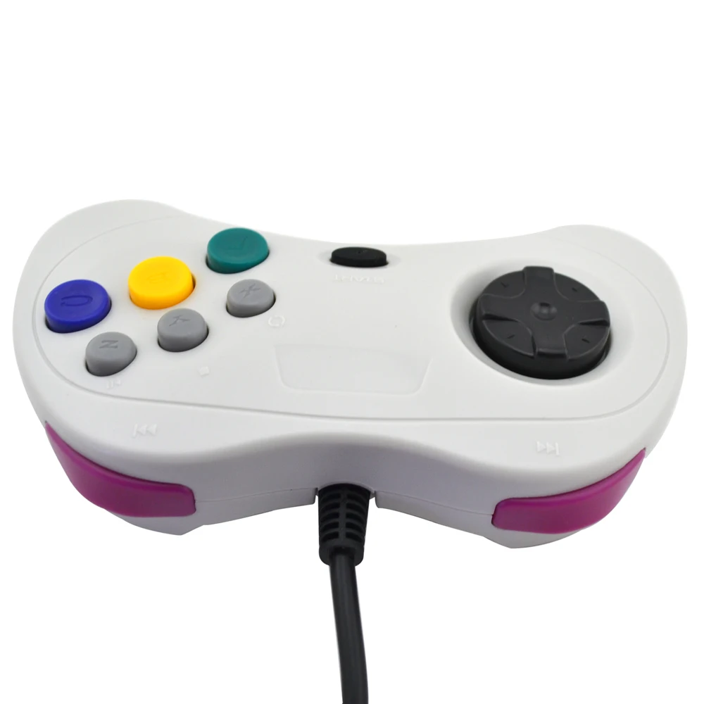 10PCS For Sega Saturn controller USB Wired Gamepad Joysticks JoyPad for PC MAC Black White | Электроника