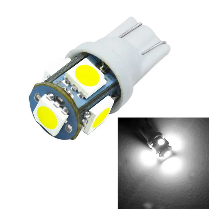 10 шт. Led T10 5050 12V W5W 194 168 6000K автомобиль из Canbus светильник-излучающие диоды независимая 5Led лампа без ошибок Univ авто лампа