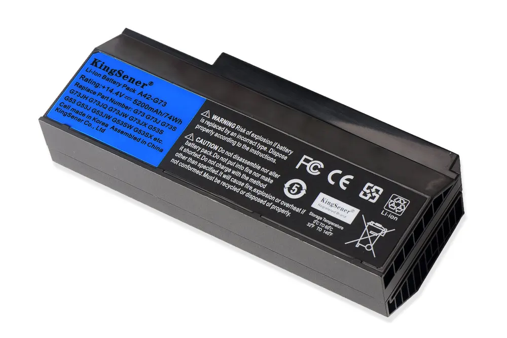 Kingsener Корея сотовый A42-G73 Аккумулятор для ноутбука ASUS G53 G53JW G53Sw G53Sx G73G G73GW G73J G73JH G73JW G73S G73SW 14,4 V 5200 мА-ч