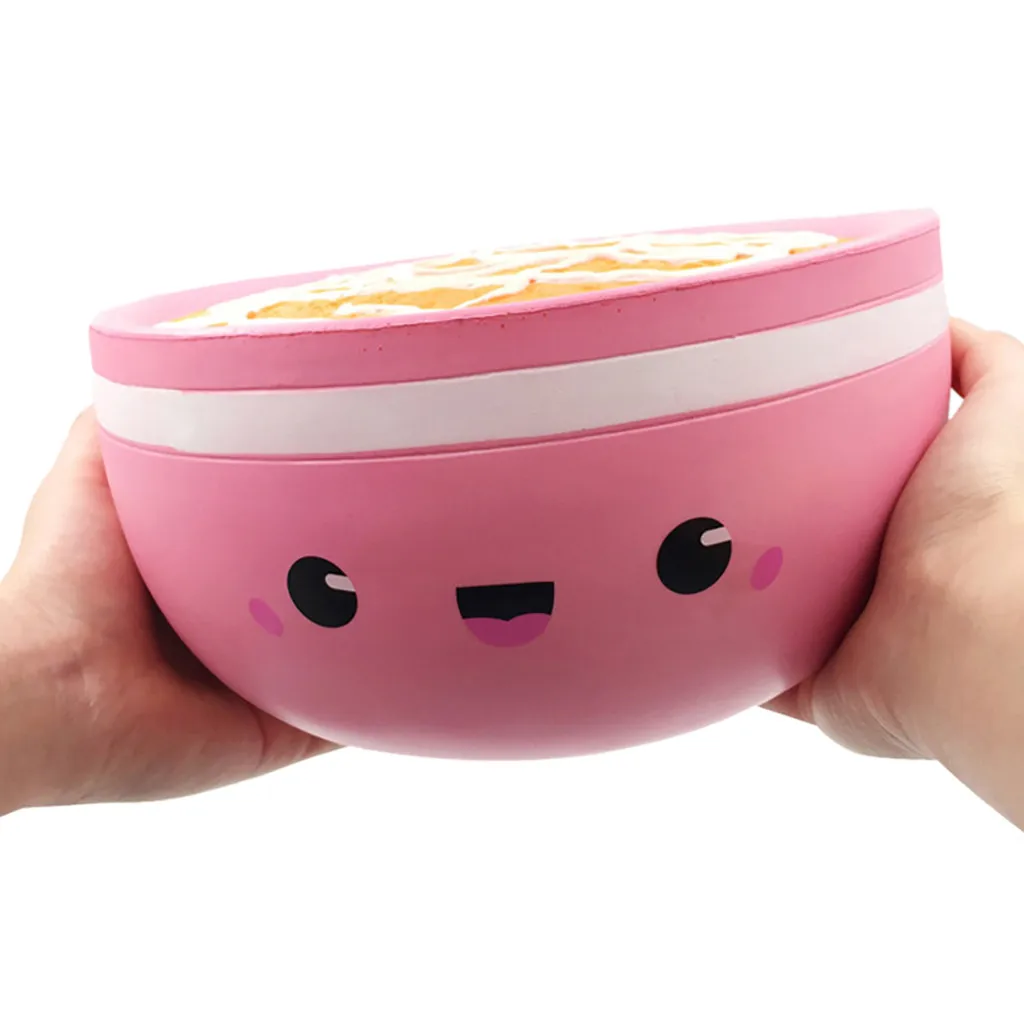 Kawaii Jumbo розовая рисовая чаша для снятия стресса Ароматизированная супер медленно