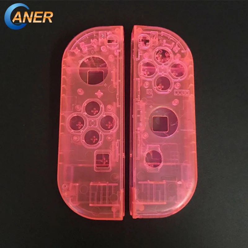 Ganer прозрачный розовый корпус чехол для Nintendo переключатель контроллер NS Joy Con