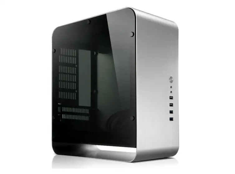 JONSBO UMX1 PLUS MINI-ITX шасси(поддерживает ITX материнскую плату/все алюминиевые корпуса/5,0 толщина закаленное стекло боковые панели