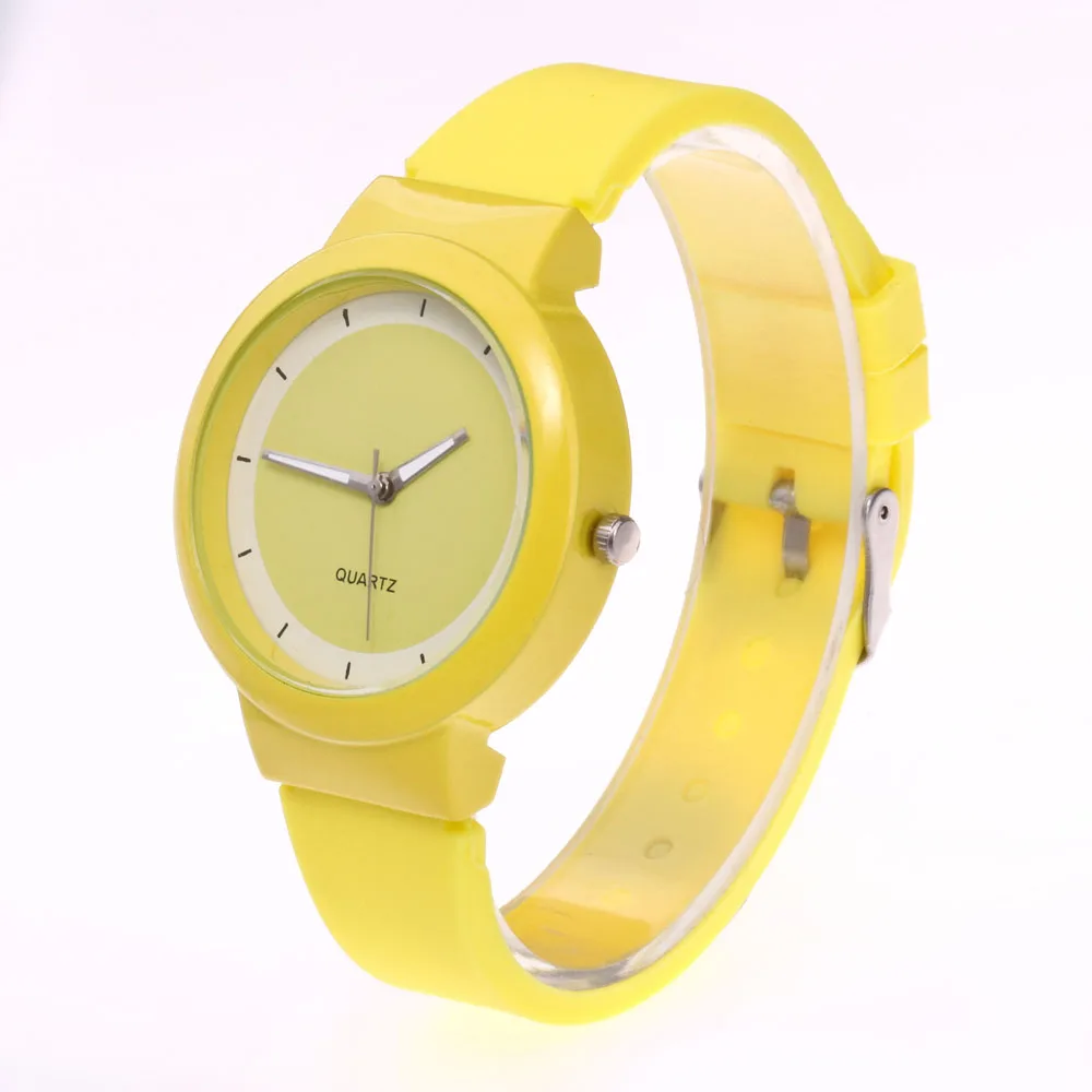 Простой Для женщин часы кварцевые женские наручные для девочек подарок