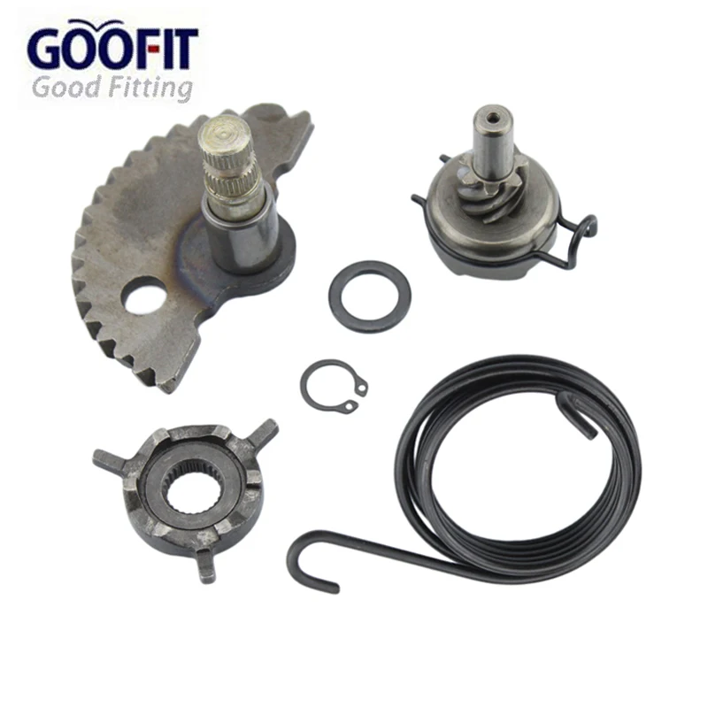 GOOFIT Kick Start комплект передач с пружинной шайбой для gy6 50cc 60cc 80cc 139qmb Скутеры Мопед Roketa Taotao Jonway K070-047-1