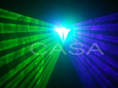 Лазерный проектор dj сценический светильник 40 мВт зеленый лазер + 100 Фиолетовый