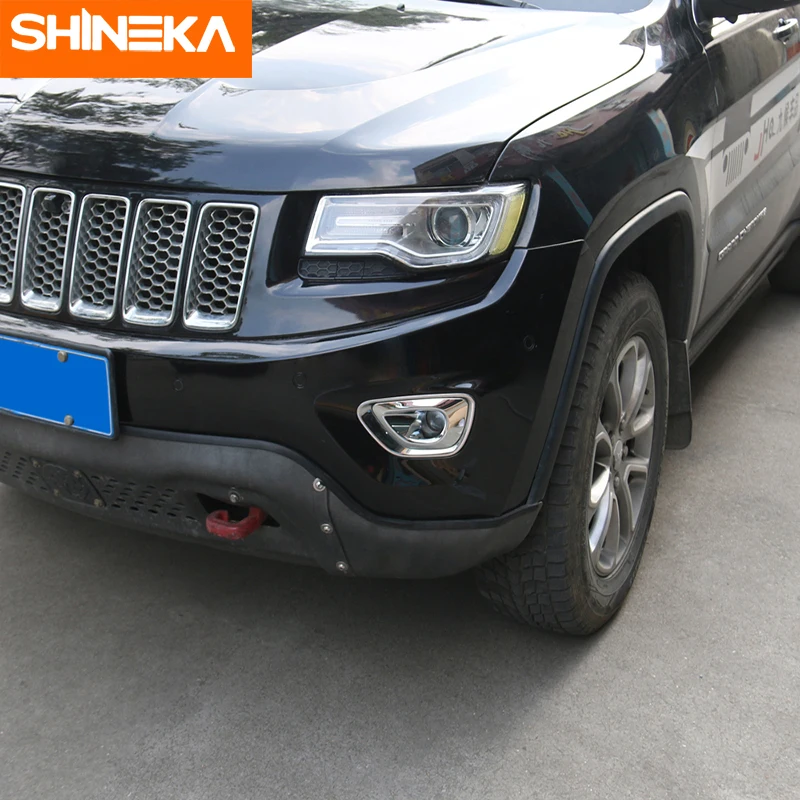 SHINEKA хромированный Стайлинг для Jeep Grand Cherokee 2014 2016 ABS передняя противотуманная фара
